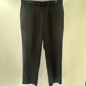 Calvin Klein Men's Black 100% Wool Dress Pants 36W x 30L Made in Canada Trousers